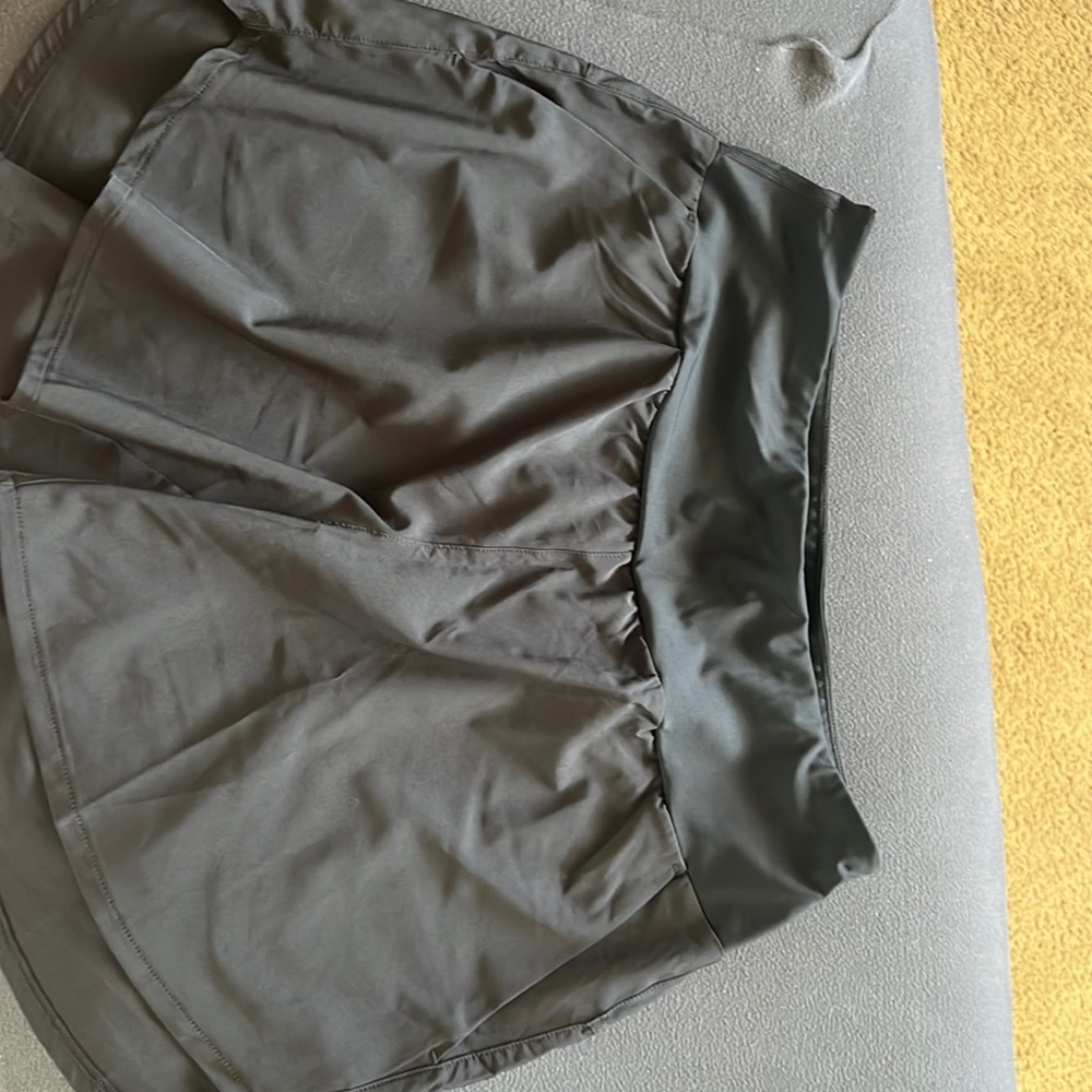 Black athletic shorts with pockets